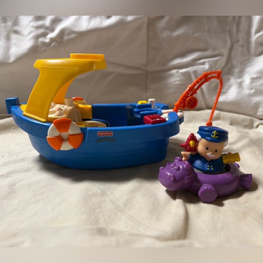 Little People Floaty Boat 2001 Playset (Incomplete)